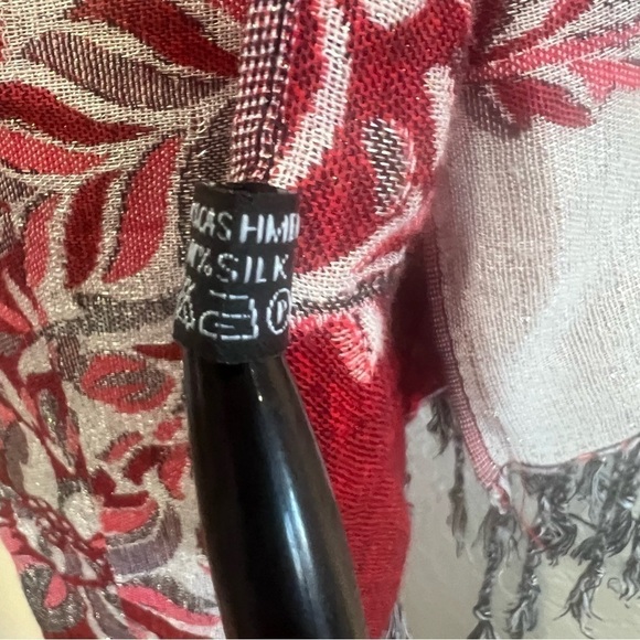 Cashmere Scarf - Flower design - Picture 3 of 8